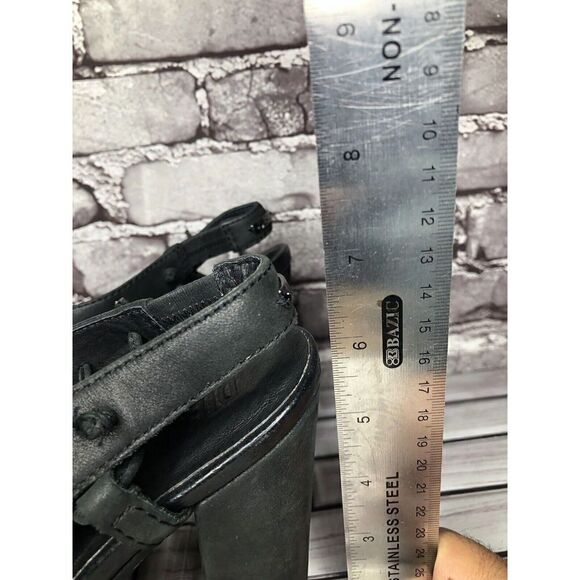 Diesel Kaboom Tulley Black Leather High Heel Platform Nubuck Sandals Women Sz 38 - Picture 13 of 16